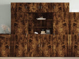 Highboard Smoked Oak 80x42.5x185 cm Engineered Wood 3281382