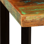 ZNTS Bar Table Solid Reclaimed Wood 60x60x107 cm 245439