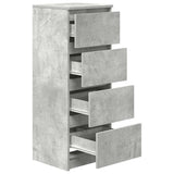 Sideboard Concrete Grey 37.5x35x99 cm Engineered Wood 861700