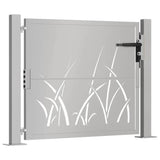 Garden Gate 100x100 cm Corten Steel Grass Design 153173