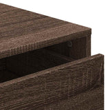Corner Chest of Drawers Brown Oak 60x41x76 cm Engineered Wood 852876