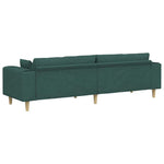 Fabric Sofa with Cushion Dark Green 208 cm Fabric 3335147