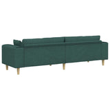 Fabric Sofa with Cushion Dark Green 208 cm Fabric 3335147