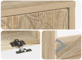 Shoe Cabinet DELFT 78 x 24 x 103 cm Engineered Wood Sonoma Oak 897097