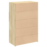 Highboard Sonoma Oak 80x42.5x124 cm Engineered Wood 3281387