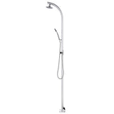 Garden Shower with Grey Base 220 cm Aluminium 3070786