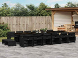 Garden Dining Set Black 3211183