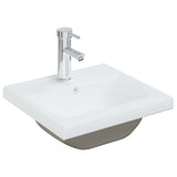 ZNTS Built-in Basin with Faucet 42x39x18 cm Ceramic White 148623