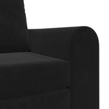 Folding Sofa Bed Black 98 x 71 x 83 cm Velvet 42030505