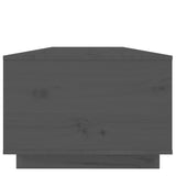Coffee Table Grey 100x50x35 cm Solid Wood Pine 818267