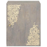 Wall Cabinet Wall-mounted Grey 38 x 33 x 48 cm Solid Mango Wood 4018792