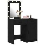 Dressing Table 2 pcs Black 50 x 41 x 135 cm Engineered wood 3334237