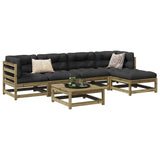 6 Piece Garden Sofa Set Impregnated Wood Pine 3299400