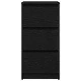 Sideboard Black Oak 37.5x35x76 cm Engineered Wood 861725