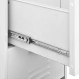 Storage Cabinet White 42.5x35x101.5 cm Steel 336188