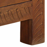 328310 Storage Box 110x30x40 cm Solid Mango Wood