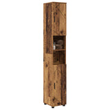 Bathroom Cabinet with Storage Old Wood 30 x 35 x 192 cm 883342