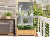 Garden Privacy Screen Silver 50 x 140 cm Galvanised steel 876334