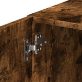 Slim Storage Cabinet Smoked Oak 30x42.5x225 cm Engineered Wood 3281270