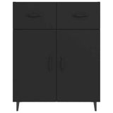 Sideboard Black 69.5x34x90 cm Engineered Wood 812196