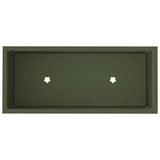 Raised Garden Planter Olive green 60 x 26 x 45 cm Steel 865886