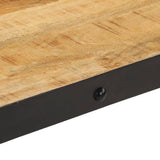Coffee Table with Wheels Solid Mango Wood 100x55x26 cm 371683