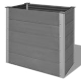 ZNTS Garden Raised Bed WPC 100x50x91 cm Grey 43604