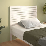 ZNTS Bed Headboard White 106x4x100 cm Solid Wood Pine 819006