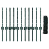 Fence with Post Green 0.4 x 25 m Steel 3336703