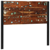 Headboard 120 cm Solid Wood Reclaimed and Iron 4017547