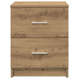 Bedside Cabinets 2 pcs with 2 Drawers Artisan Oak 40x36x50 cm 858802