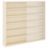 Wall Display Case with Shelf Beige 60 x 8.5 x 54 cm Plywood 42015626