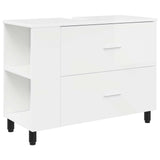 Bathroom Vanity Unit High Gloss White 80 x 35 x 60 cm 889389