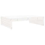 4 Piece Garden Lounge Set White Solid Wood Pine 3186628