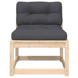 Garden Sofa with Cushions Solid Wood Pine 844689