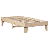 Bed Frame without Mattress 75x190 cm Small Single Solid Wood Pine 3308867
