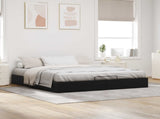 Ottoman Bed Frame Black King Size Faux Leather 3403066