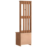 ZNTS Hall Tree SANDENS 45x40x159.5 cm Solid Wood Pine 4010478