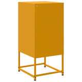 ZNTS Bedside Cabinets 2 pcs Mustard Yellow 36x39x78 cm Steel 846573