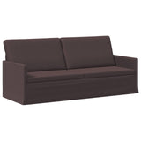 3 Seater Sofa Dark Brown 190 x 81 x 82 cm Fabric 42041110