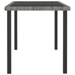 ZNTS 5 Piece Outdoor Dining Set with Cushions Poly Rattan Grey 3100403