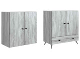 Cabinet Set 2 pcs Grey Sonoma Engineered Wood 3416859