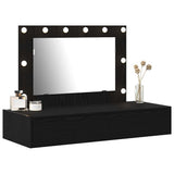 Dressing Table Black 100 x 40 x 70 cm Engineered Wood 865236