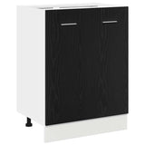 Bottom Cabinet Black Oak 60x46x81.5 cm Engineered Wood 863216
