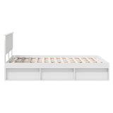 Bed Frame with Headboard White 140 x 190 cm Engineered wood 3407868