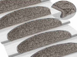 Stair Mats 20 pcs 65x21x4 cm Grey Half Round Large 3365845
