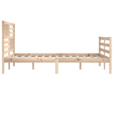 Bed Frame without Mattress Solid Wood 200x200 cm 3101108