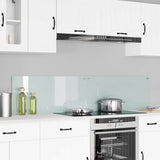 Kitchen Backsplash 2 pcs White 90 x 40 cm Tempered Glass 3415524