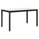Dining Table White 140 x 80 x 75 cm Solid Pine Wood 892790