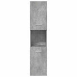 5 Piece Bathroom Furniture Set Concrete Grey Engineered Wood 3324904